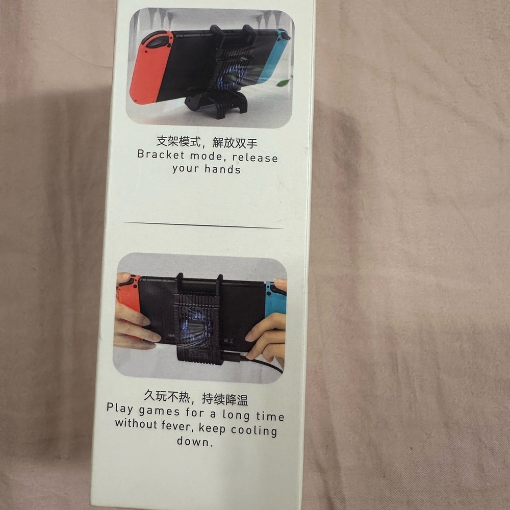 OLED Model Charging Dock with Fan - Black - Picture 2 of 4